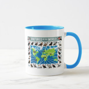 Vultures of the World Map Mug