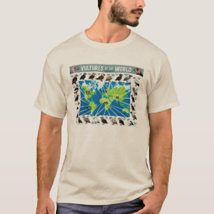 Vultures of the World Map T-Shirt