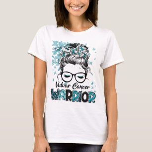 Vulvar Cancer Warrior Women Girl Survivor T-Shirt