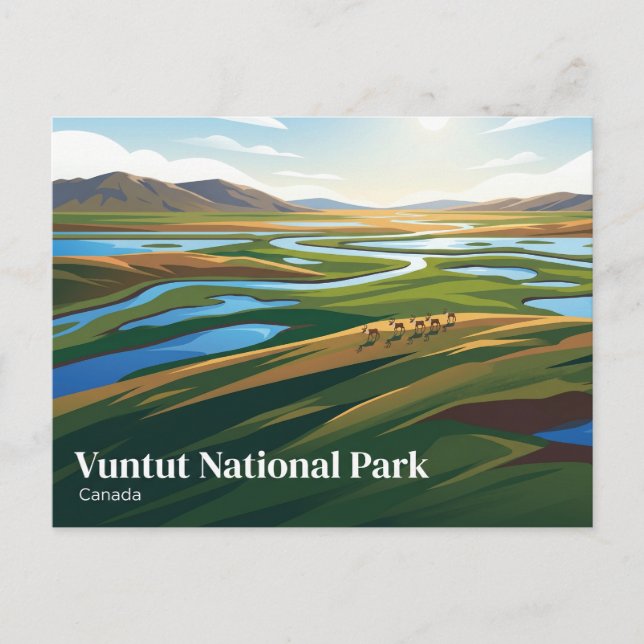 Vuntut National Park Canada Postcard (Front)