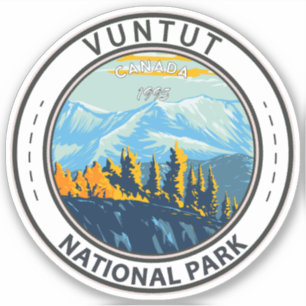 Vuntut National Park Canada Travel Art Vintage