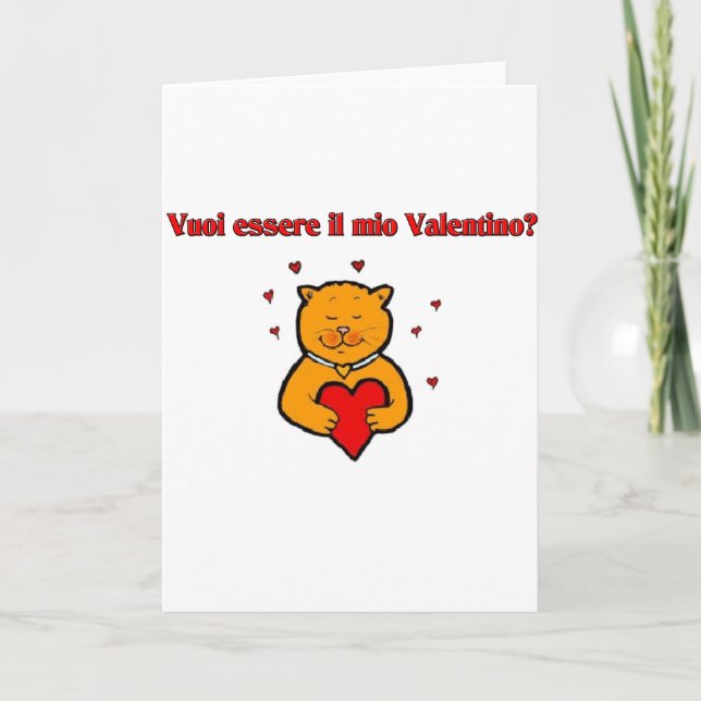 Vuoi essere il mio Valentino? Holiday Card (Front)
