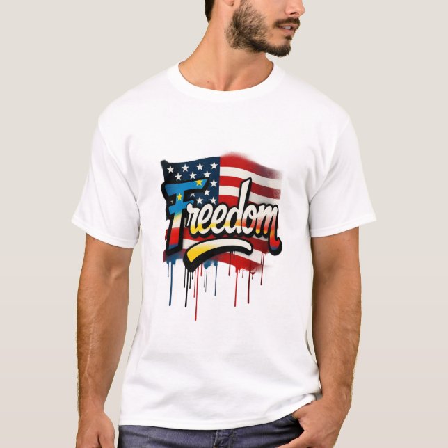Vushii American Freedom Graphic Tee (Front)