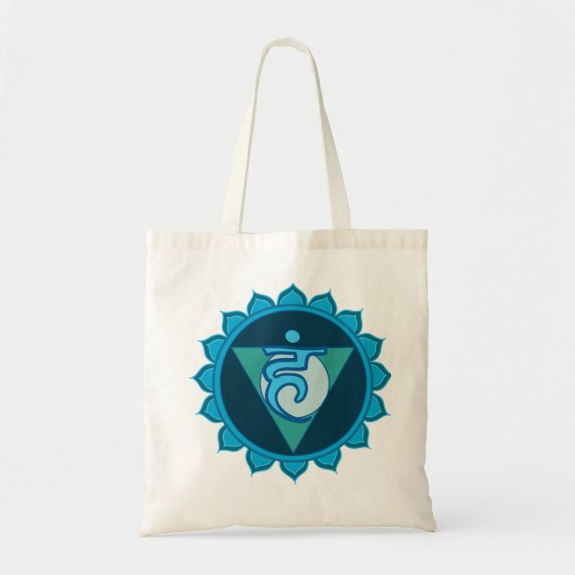 Vushudha or Throat Blue Chakra Tote (Front)