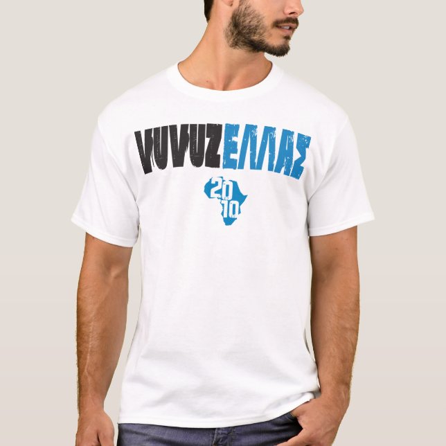 VUVUZELLAS White T-Shirt (Front)