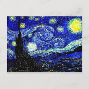 vVan Gogh Starry Night Fine Art Postcard