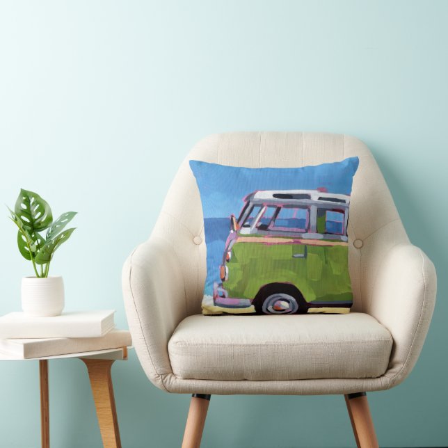 VW Van Painting - Gift for VW Lovers Cushion (Chair)