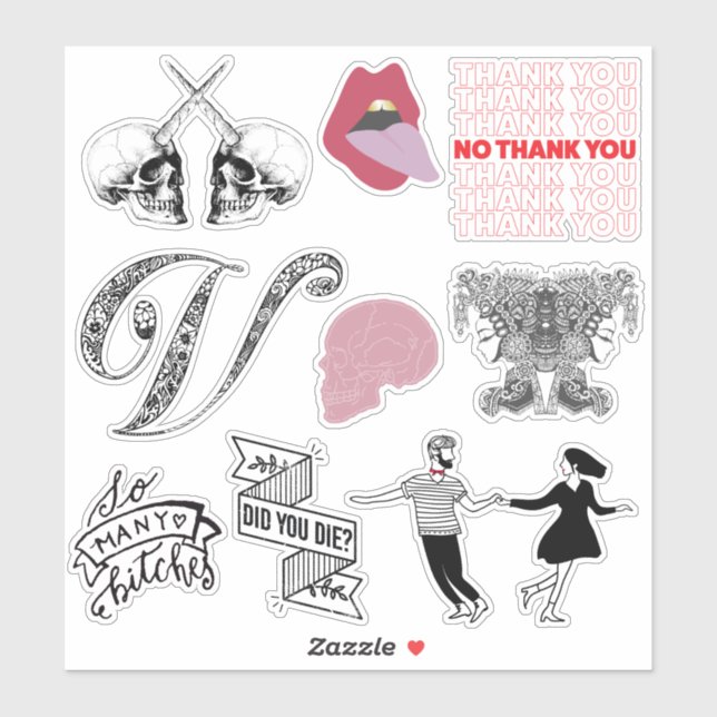 VW'S CHIC ICONS STICKERS (Sheet)