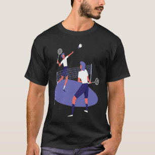 VXL Badminton Racquet Sport Woman Girl Strokes T-Shirt