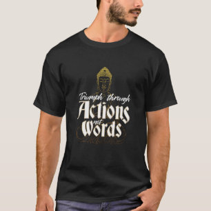 VXL Buddha Monk Namaste Praying Pray Laugh Buddhis T-Shirt