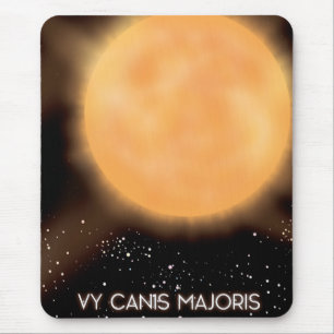 VY Canis Majoris Sun space art poster. Mouse Mat