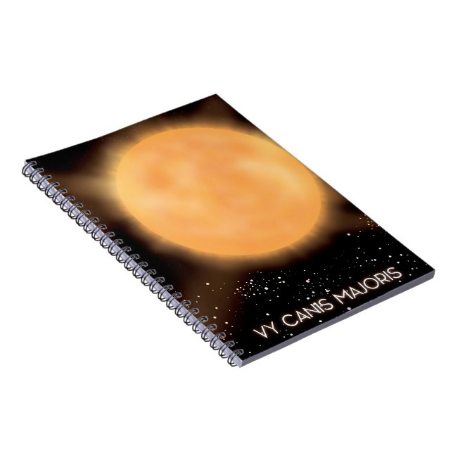 VY Canis Majoris Sun space art poster. Notebook (Right Side)