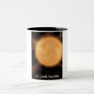 VY Canis Majoris Sun space art poster. Two-Tone Coffee Mug