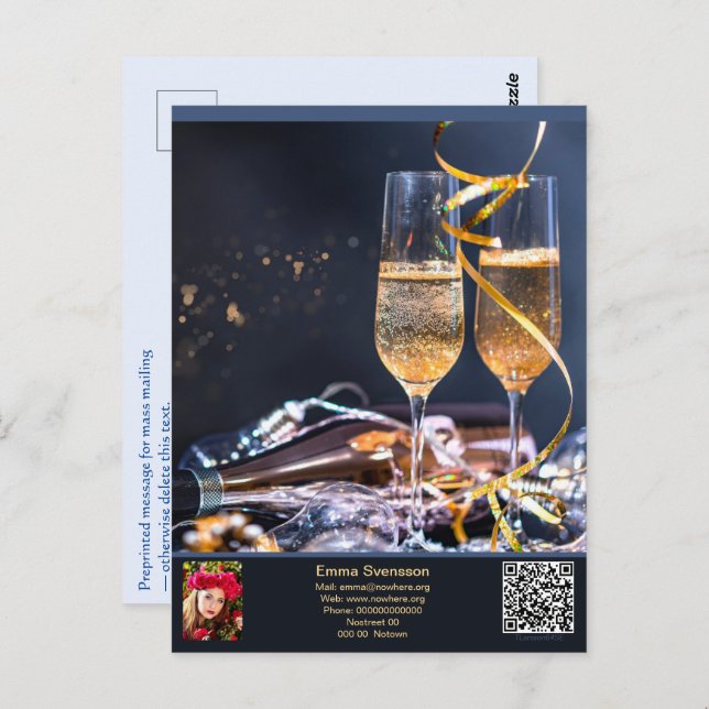 Vykort — Connect, Party Postcard (Front/Back)