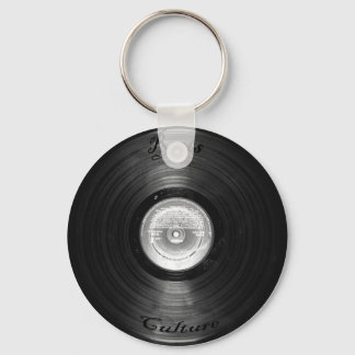 vynil retro key ring