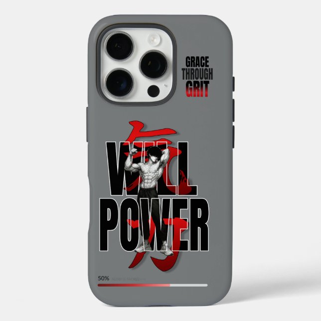 VYTROS "WILLPOWER" Aesthetic Fitness Case-Mate iPhone Case (Back)
