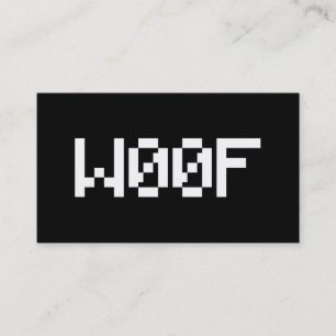 W00F [Leetspeak Animal Sounds] Business Card