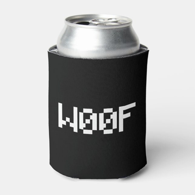 W00F [Leetspeak Animal Sounds] Can Cooler (Can Front)