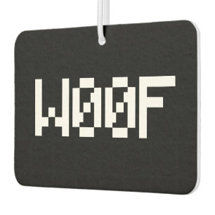 W00F [Leetspeak Animal Sounds] Car Air Freshener