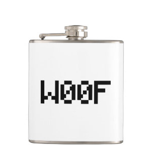 W00F [Leetspeak Animal Sounds] Hip Flask
