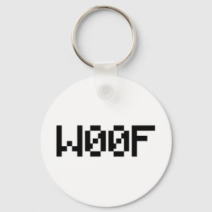 W00F [Leetspeak Animal Sounds] Key Ring