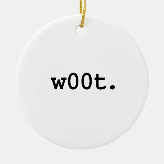 w00t. ceramic tree decoration (Front)