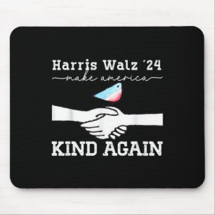 W 2024 Make America Kind Again Harris Waltz 24 Mouse Mat