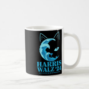 W 24 Blue Wave Of Cat Ladies Vote For Kamala Coffee Mug