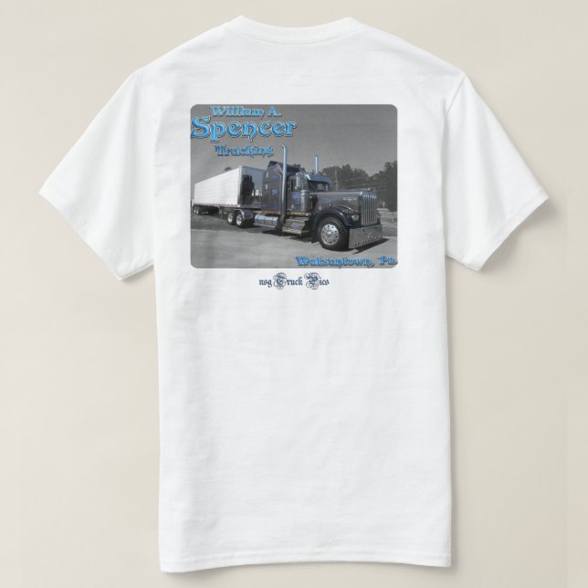 W. A. Spencer Trucking #1 (logo front) T-Shirt (Design Back)