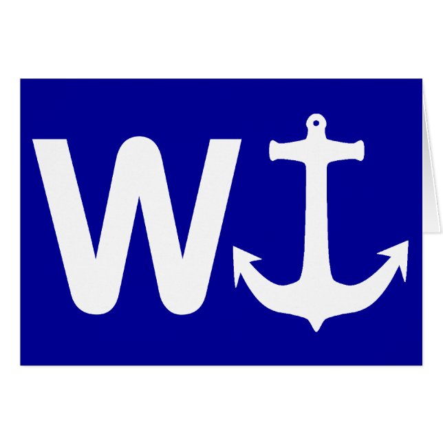 W Anchor Wanchor Funny Joke Gift (Front Horizontal)