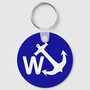 W Anchor Wanchor Joke Funny Gift Key Ring