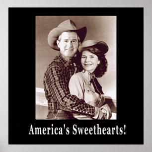 W and Laura Americas Sweethearts Poster