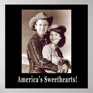 W and Laura Americas Sweethearts Poster