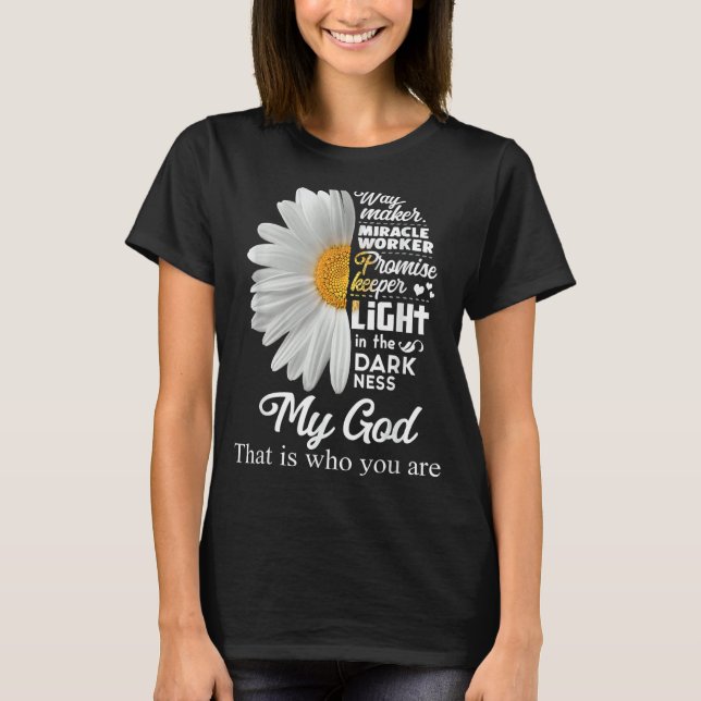 W Ay Maker Mir Acle Worker Promise Keeper Light Je T-Shirt (Front)