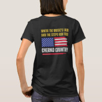(W-Black) US Flag / Music's Loud & Steps Run Free