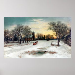 W. C. Bauer Christmas Eve Poster