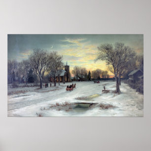 W.C. BAUER-CHRISTMAS EVE-PRINT POSTER