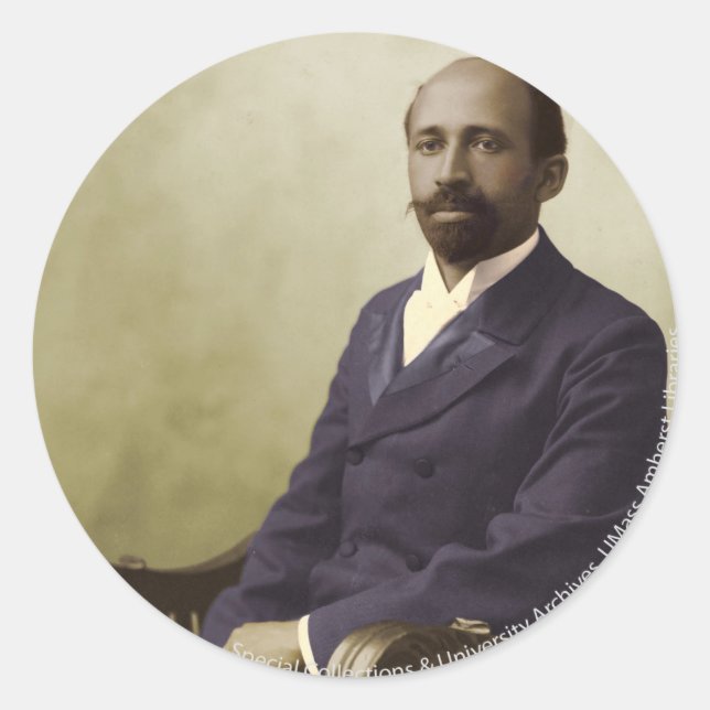 W.E.B. Du Bois Classic Round Sticker (Front)