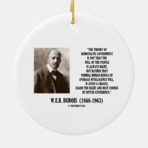 W.E.B. Dubois Theory Of Democratic Government Ceramic Tree Decoration