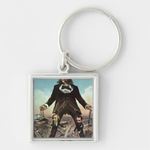 W.H. Vanderbilt as a 'Colossus of Roads' Key Ring