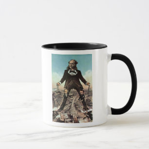 W.H. Vanderbilt as a 'Colossus of Roads' Mug