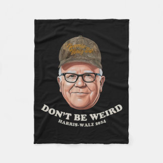 W-harris Camo Hat Don't Be Weird Midwest Harris-w  Fleece Blanket