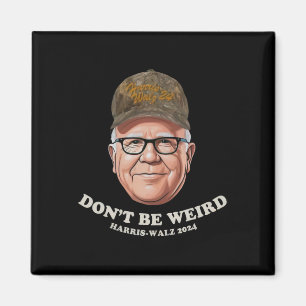 W-harris Camo Hat Don't Be Weird Midwest Harris-w Magnet