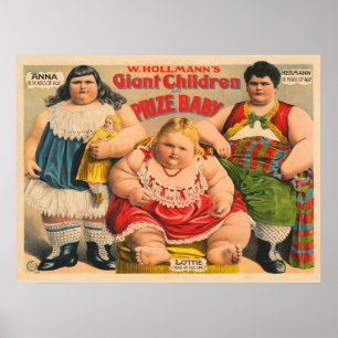 W. Hollmann's Giant Children And Prize Baby. Poster