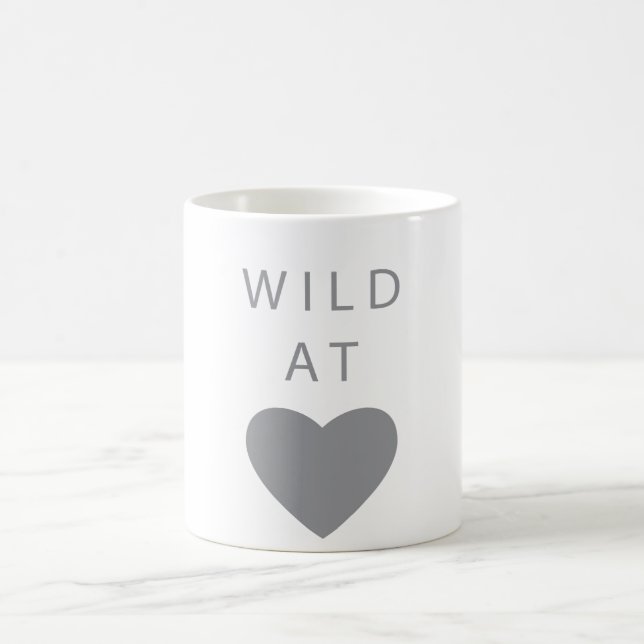 W I L D at heart grey Coffee Mug (Center)