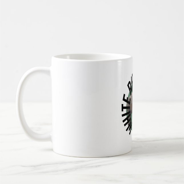 W is for White Rhino Keeper Coffee Mug (Left)
