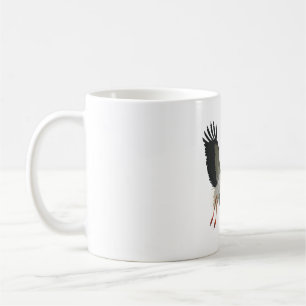 W is for White Stork Coffee Mug