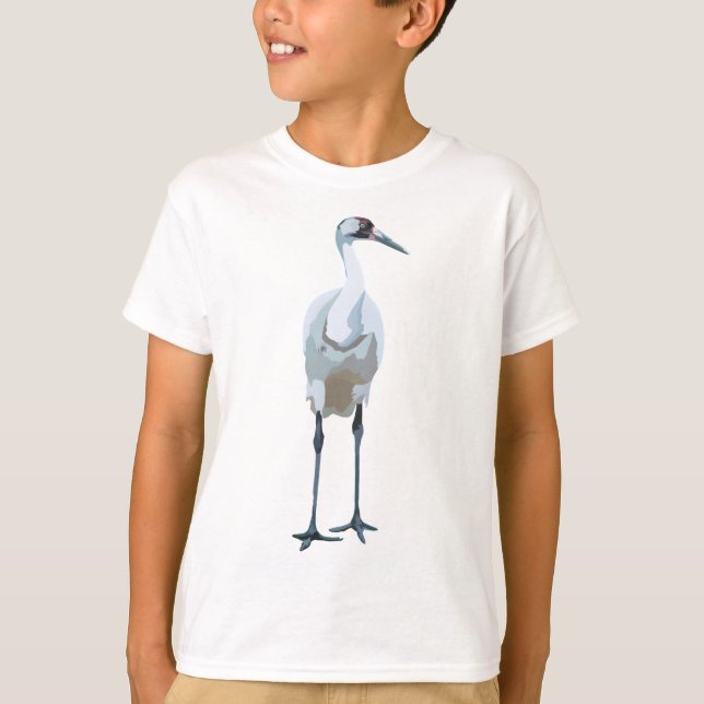 W is for Whooping Crane T-Shirt (Front)