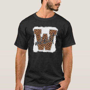 W Is For Wildcats Leopard Plaid Premium T-Shirt
