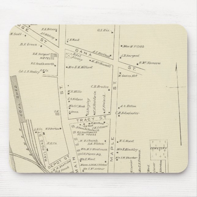 W Lebanon PO Mouse Mat (Front)